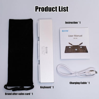 Portable Wireless Folding Keyboard – Work Anywhere on Phone, Tablet or Laptop