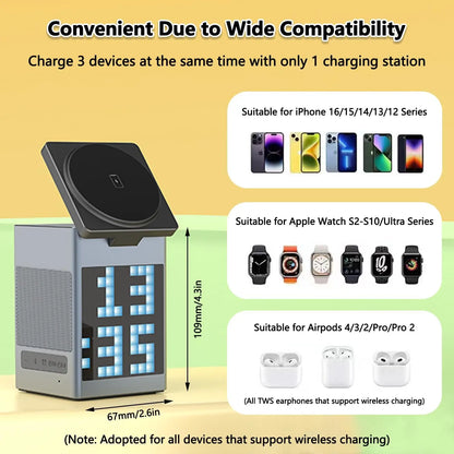 6-in-1 Magnetic Wireless Charger & Speaker