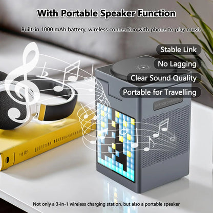 6-in-1 Magnetic Wireless Charger & Speaker