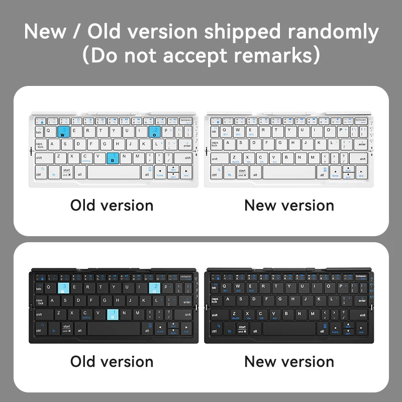 Portable Wireless Folding Keyboard – Work Anywhere on Phone, Tablet or Laptop