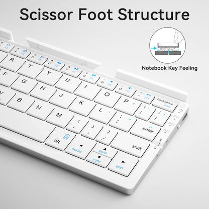 Portable Wireless Folding Keyboard – Work Anywhere on Phone, Tablet or Laptop