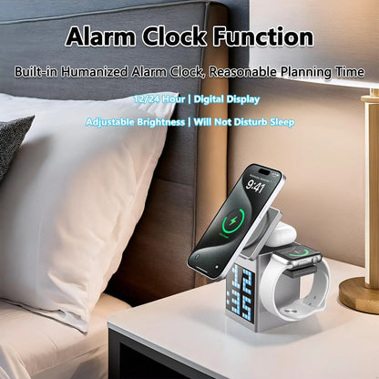 6-in-1 Magnetic Wireless Charger & Speaker