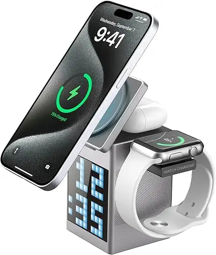 6-in-1 Magnetic Wireless Charger & Speaker